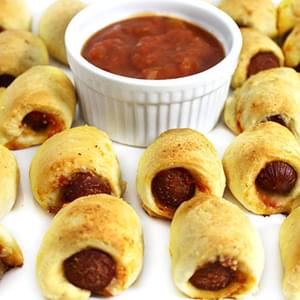 ﻿Skinny, Pizza Flavored Pigs in a Blanket