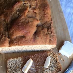 Low Salt Cinnamon Honey Whole Wheat Bread