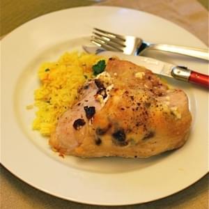Baked Cranberry Goat Cheese Stuffed Chicken