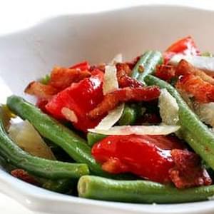 Warm Green Bean and Pancetta Salad