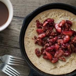 Dutch Baby with Maple-Pecan Strawberries