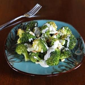 Roasted Broccoli Salad with Smoked Gouda Dressing