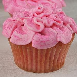 Pink Strawberry Cupcakes