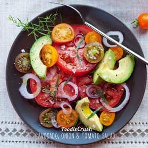 Avocado, Onion and Tomato Salad