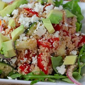 Greek Couscous Salad with Avocado