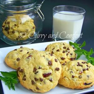 My Kid's Triple Delight - Chocolate, Coconut and Cranberry Cookies