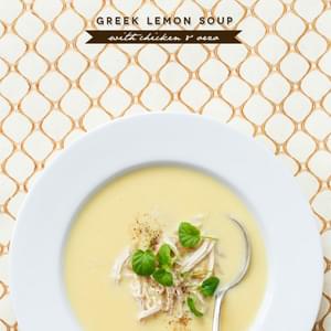 Greek Lemon Soup with Chicken and Orzo
