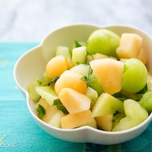 Melon Salad with Chili and Mint