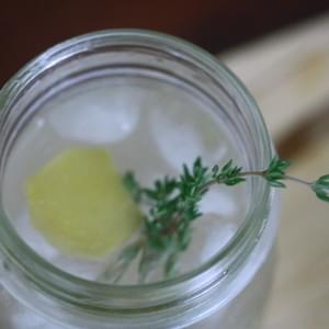 Homemade Thyme and Ginger Ale