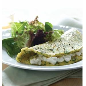 Fines Herbes Whipped Cream Cheese Omelet
