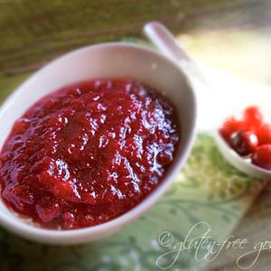 Ruby Applesauce with Cranberries Recipe- Vegan + Gluten-Free