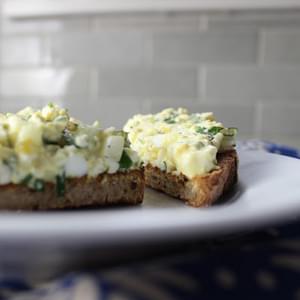 Basil Cucumber Egg Salad Recipe