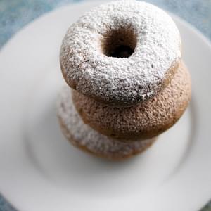 Gluten-Free Cake Donuts Recipe with Powdered Sugar or Cinnamon