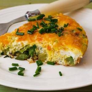 Garden Veggie Frittata with Chives and Parmesan