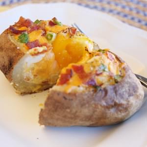 Egg-Stuffed Baked Potatoes