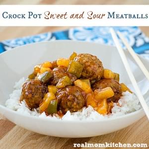 Crock pot Sweet and Sour Meatballs
