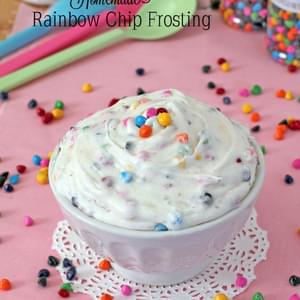 Homemade Rainbow Chip Frosting
