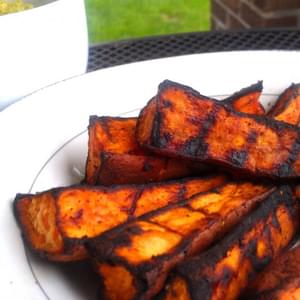 Grilled Chili-Lime Sweet Potato Wedges