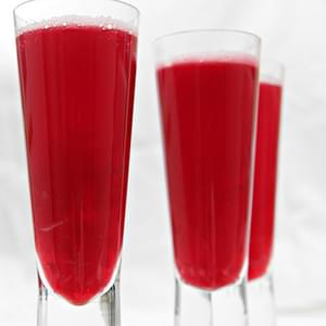 Beet Bellini with Pickled Ginger