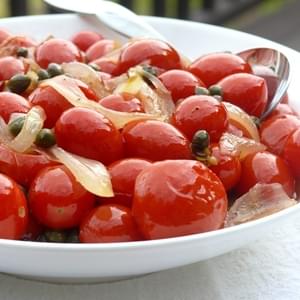 Late Summer Sauteed Tomatoes with Sweet & Savory Onions