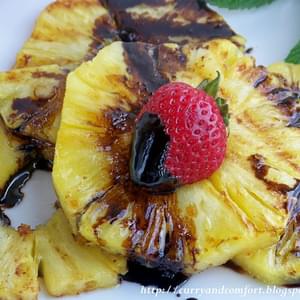 Grilled Pineapple with Balsamic Drizzle