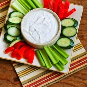 Greek Yogurt and Cottage Cheese Dip with Dill