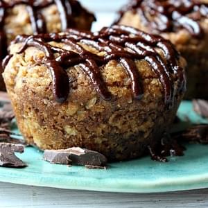 Dark Chocolate- Oatmeal Cookie Cupcakes