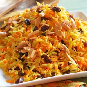 Rosh Hashanah Carrot and Raisin Basmati Rice