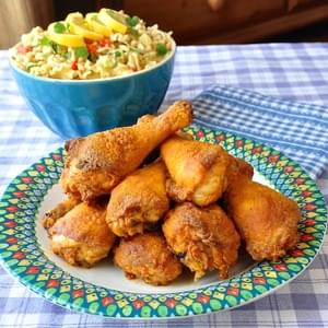 Barbecue Spice Oven Fried Chicken