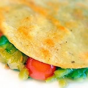 Easy Green Chile Quesadilla Recipe with Sprouted Corn Tortillas