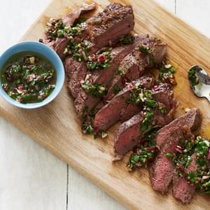 Grilled Steaks with Chimichurri