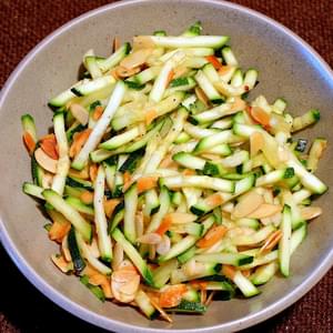 Quick Sauté of Zucchini with Toasted Almonds