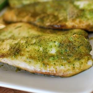 Baked Tilapia with Ginger and Cilantro