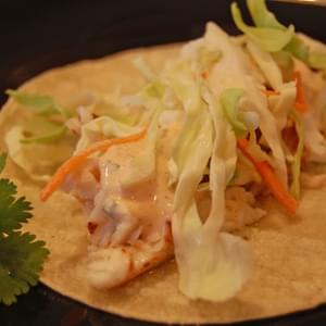 Fish Tacos with Chipotle Dressing