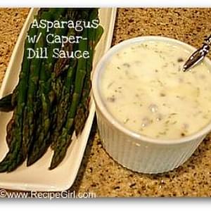 Asparagus with Caper- Dill Sauce