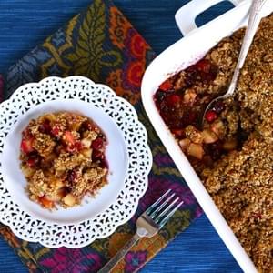 Matzo Crisp with Pear, Apple and Cranberries