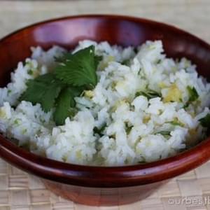 Lime-Cilantro Rice with Pineapple