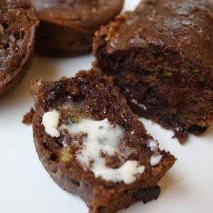 Dark Chocolate Zucchini Muffins
