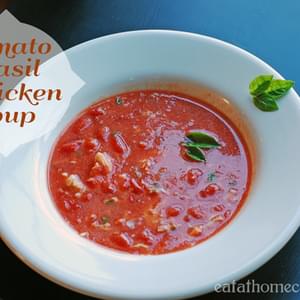 Quick and Easy – Tomato Basil Chicken Soup