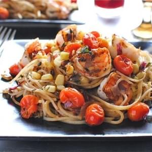 Shrimp and Corn Pasta