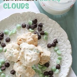 Dark Chocolate and Mint Chip Clouds