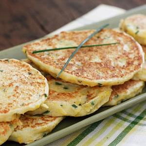 Summer Squash and Chive Pancakes