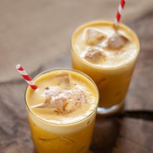 Pumpkin Pineapple and Rum Cocktail