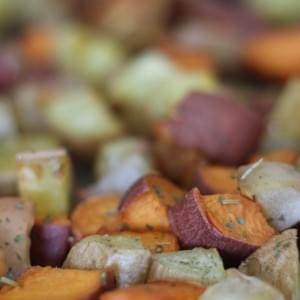 Rosemary Roasted Apples and Sweet Potatoes