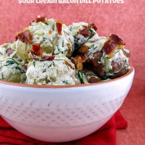 Bacon, Sour Cream and Dill Potatoes