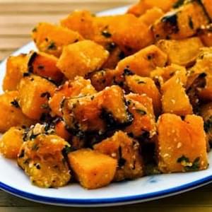 Roasted Butternut Squash with Lemon, Thyme, and Parmesan