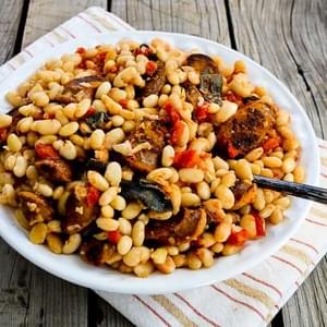 Slow Cooker Italian Sausage and White Beans with Sage