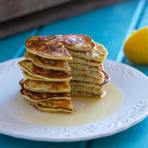 Lemon Poppy Seed Protein Pancakes