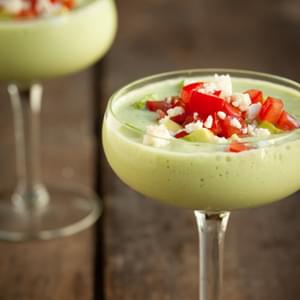 Creamy Chilled Cucumber and Avocado Soup