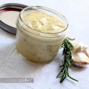 Homemade Garlic-Rosemary Mayonnaise